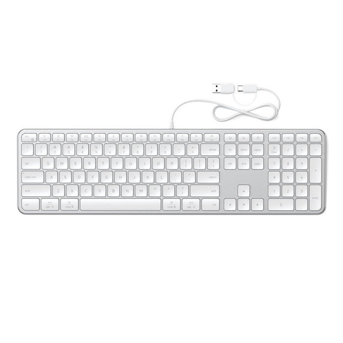 Satechi Slim LX3 USB-C Wired Keyboard (Silver)