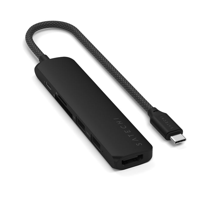 Satechi 6-In-1 USB-C Slim Multiport Adapter (Black)