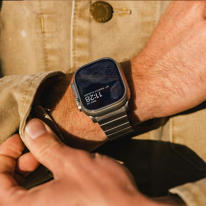 Stainless Steel Link Band for Apple Watch - Silver Macfixit Australia