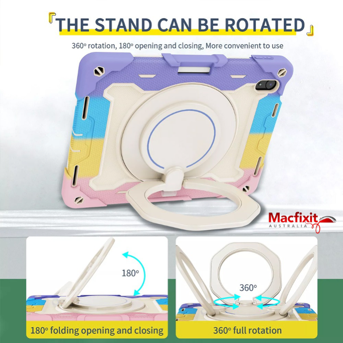 Armor Shockproof Handle Ring Rotation Case Cover for iPad 10th gen (2022) 10.9" iPad