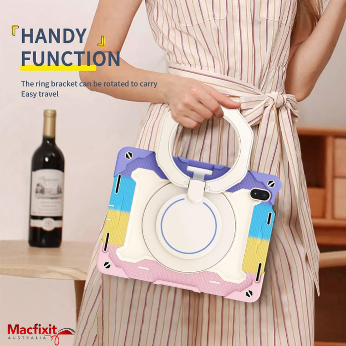 Armor Shockproof Handle Ring Rotation Case Cover for iPad 10th gen (2022) 10.9" iPad