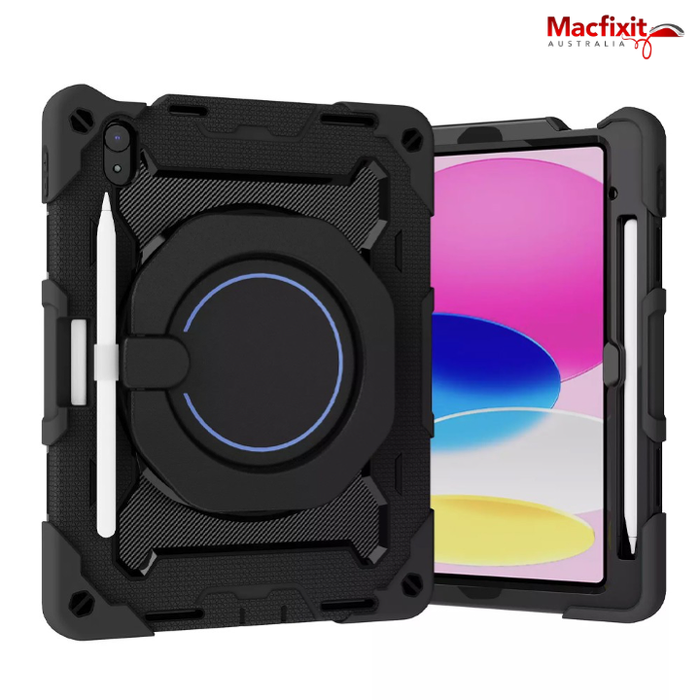 Armor Shockproof Handle Ring Rotation Case Cover for iPad 10th gen (2022) 10.9" iPad