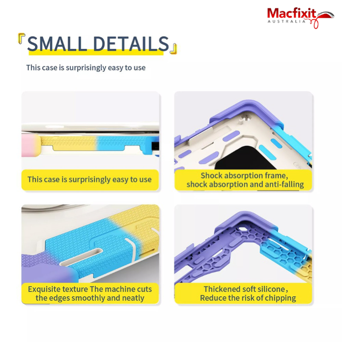 Armor Shockproof Handle Ring Rotation Case Cover for iPad 10th gen (2022) 10.9" iPad