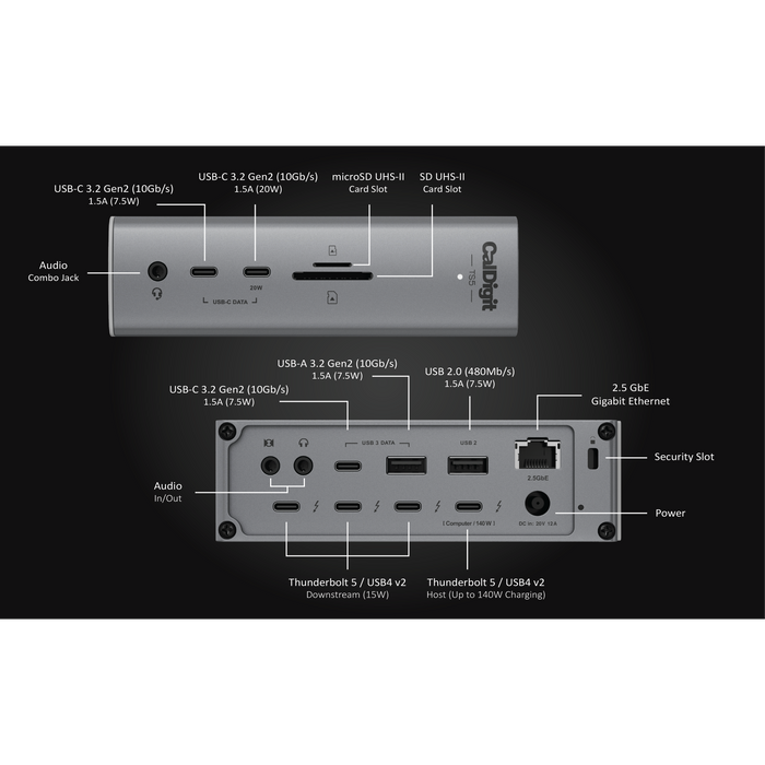 CalDigit TS5 Thunderbolt 5 Dock