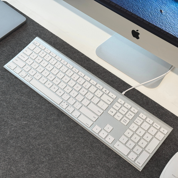 Macally Everyday Premium USB A + C Keyboard for Mac (Aluminum)