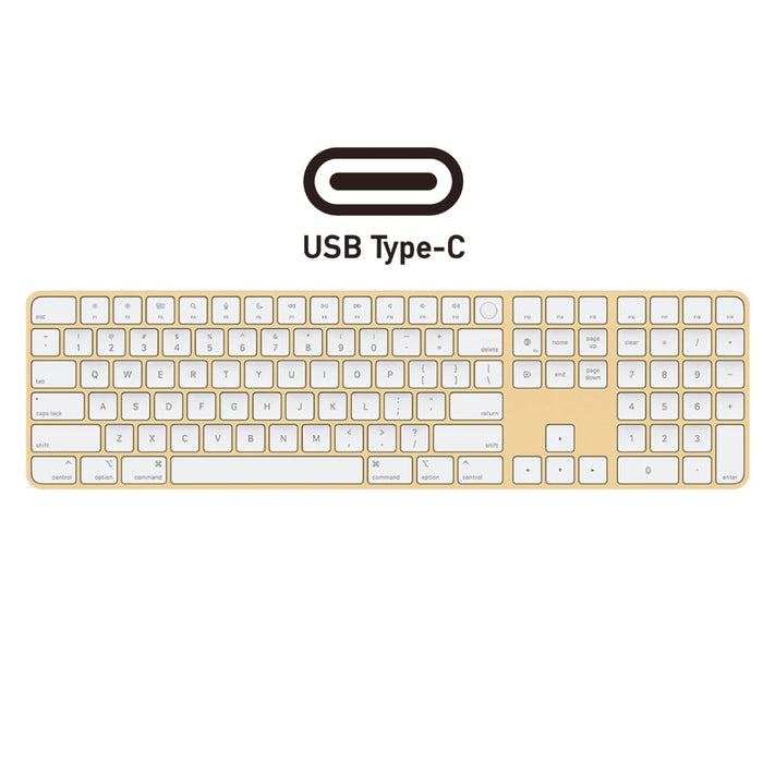 Apple Magic Keyboard with Numeric Keypad and Touch ID (USB-C) - Yellow