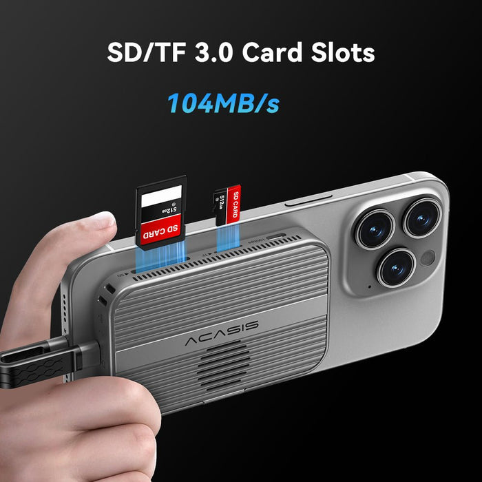 Acasis 10Gbps Magnetic Docking Station & SSD Enclosure for iPhone 15 and later models - Macfixit Australia