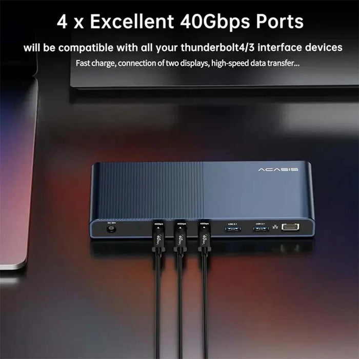 Acasis 16 - in - 1 USB4 40Gbps Dock Compatible with Thunderbolt 5 - Macfixit Australia