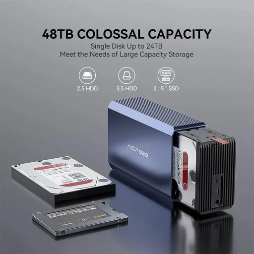 Acasis 2 - Bay USB - C Enclosure with Hardware RAID - Macfixit Australia