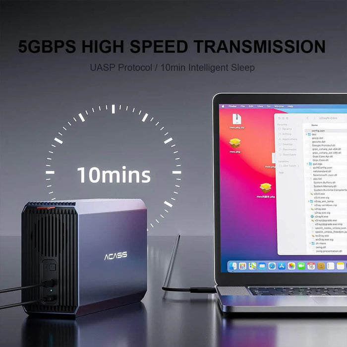Acasis 2 - Bay USB - C Enclosure with Hardware RAID - Macfixit Australia