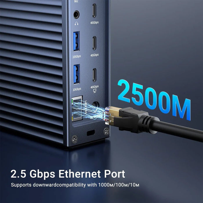 Acasis 21 Ports USB - C 40Gbps Docking Station Compatible with Thunderbolt 4 - Macfixit Australia