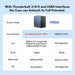 Acasis 40Gbps 6 - Bay Hybrid HDD & NVMe Enclosure (4 HDD + 2 NVMe SSD) - Macfixit Australia