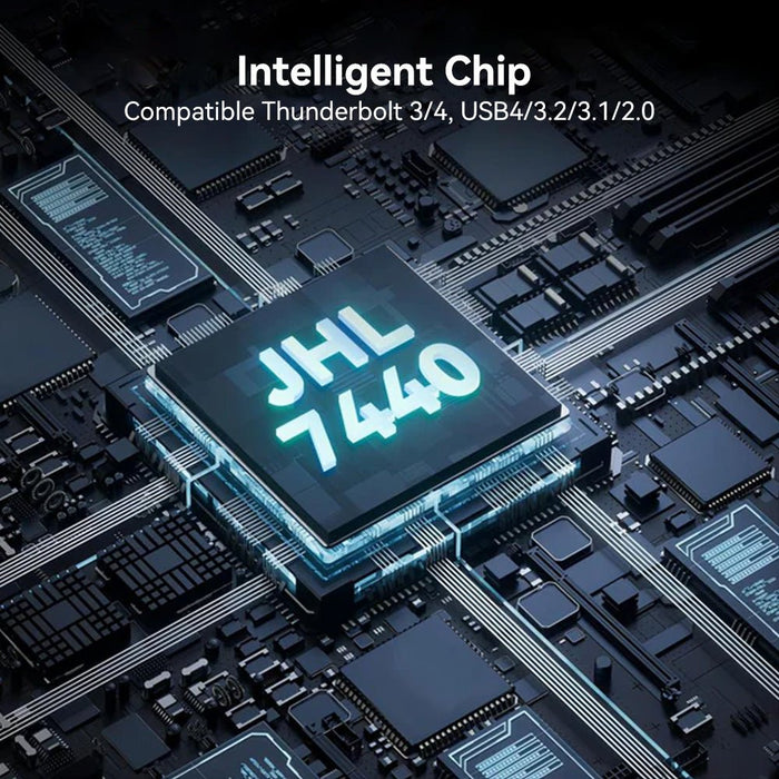 Acasis 40Gbps Tool - Free M.2 NVMe SSD Enclosure Compatible with Thunderbolt 4/3 - Macfixit Australia