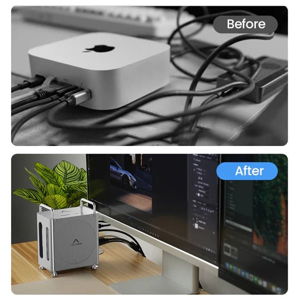 Acasis Mac mini M4 Workstation 8 - in - 1 Dual SSD 40Gbps Dock Hub - Macfixit Australia