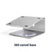 Aluminium Laptop Stand with 360° Rotation - Silver - Macfixit Australia