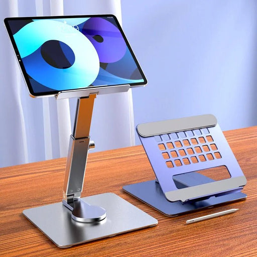 Aluminum Foldable Tablet Holder with 360° Rotation - Macfixit Australia