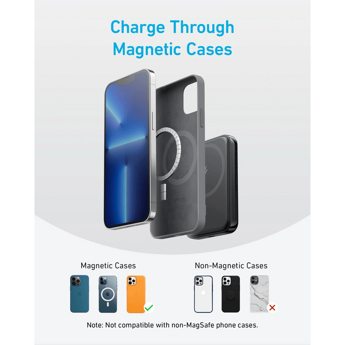 Anker 321 MagGo Battery (PowerCore Magnetic 5K) - Black - Macfixit Australia