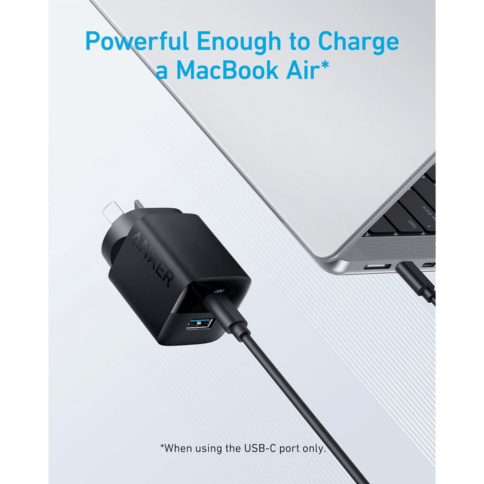 Anker 33W 2-Port Compact USB Wall Charger, Black - Macfixit Australia