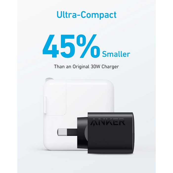 Anker 33W 2-Port Compact USB Wall Charger, Black - Macfixit Australia