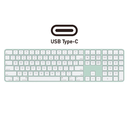Apple Magic Keyboard with Numeric Keypad and Touch ID (USB - C) - Green - Macfixit Australia