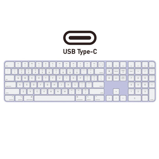 Apple Magic Keyboard with Numeric Keypad and Touch ID (USB - C) - Purple - Macfixit Australia