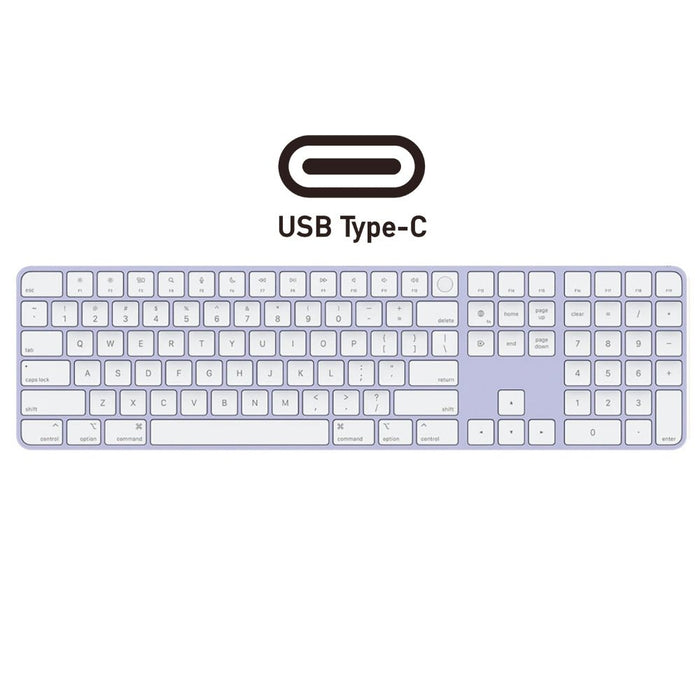 Apple Magic Keyboard with Numeric Keypad and Touch ID (USB - C) - Purple - Macfixit Australia