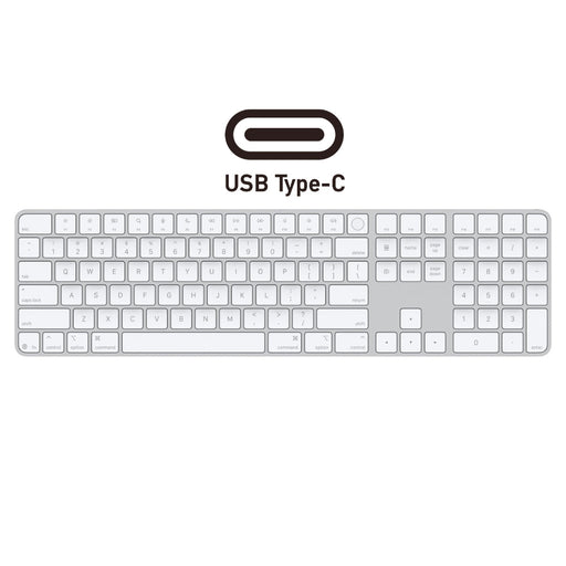 Apple Magic Keyboard with Numeric Keypad and Touch ID (USB - C) - Silver - Macfixit Australia