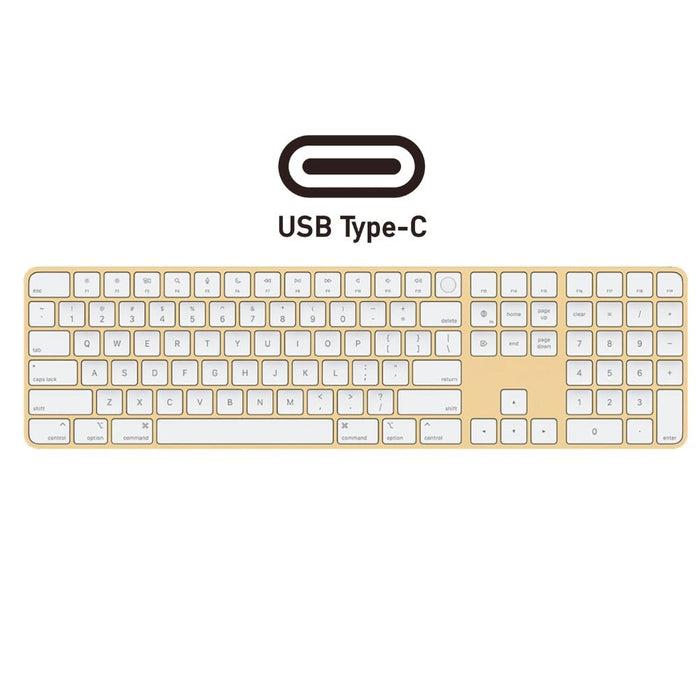 Apple Magic Keyboard with Numeric Keypad and Touch ID (USB - C) - Yellow - Macfixit Australia