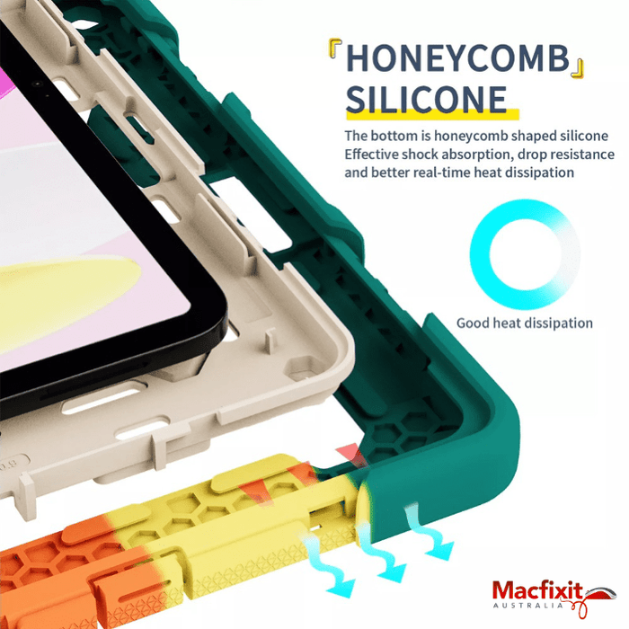 Armor Shockproof Handle Ring Rotation Case Cover for iPad 10th gen (2022) 10.9" iPad - Macfixit Australia