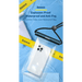 Baseus AquaGlide Waterproof Phone Pouch with Cylindrical Slide Lock - White - Macfixit Australia