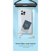 Baseus AquaGlide Waterproof Phone Pouch with Cylindrical Slide Lock - White - Macfixit Australia