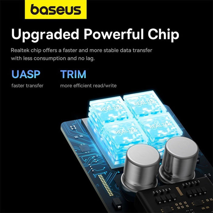 Baseus FlyJoy Series SSD Enclosure (M.2 NVMe) - Space Grey - Macfixit Australia