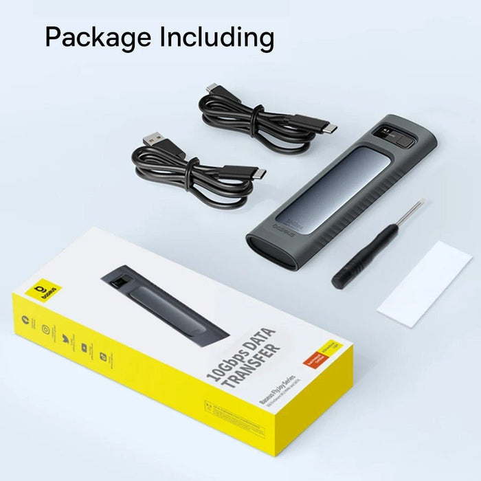 Baseus FlyJoy Series SSD Enclosure (M.2 NVMe) - Space Grey - Macfixit Australia