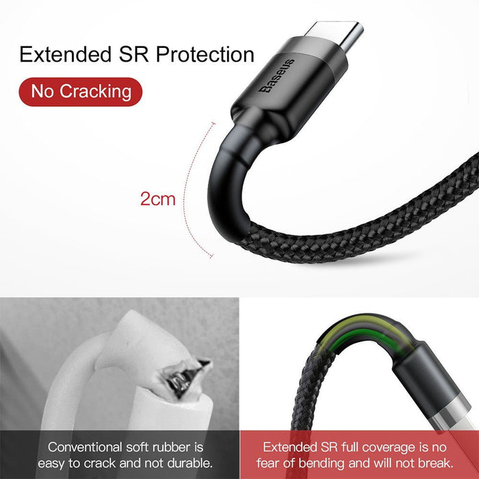 Baseus USB to USB - C Braided Cable - 1m - Macfixit Australia