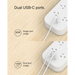 Belkin Connect 8 - Outlet Surge Protector with Dual USB - C 30W, 2M Power Cord - Macfixit Australia