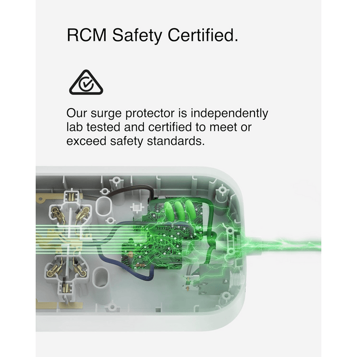 Belkin Connect 8 - Outlet Surge Protector with Dual USB - C 30W, 2M Power Cord - Macfixit Australia