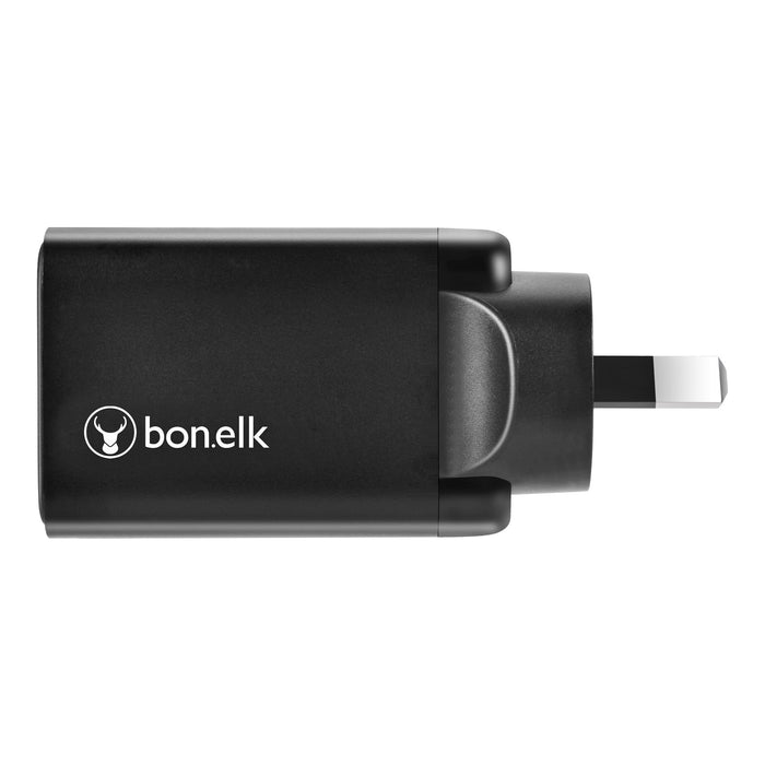 Bonelk 65W PD GaN Wall Charger - Black - Macfixit Australia