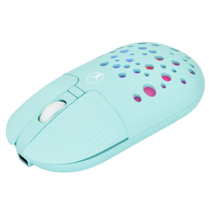 Bonelk Bluetooth/Wireless RGB 4D Mouse, 1200DPI, USB - C, M - 270 (Teal) - Macfixit Australia
