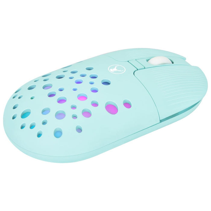 Bonelk Bluetooth/Wireless RGB 4D Mouse, 1200DPI, USB - C, M - 270 (Teal) - Macfixit Australia