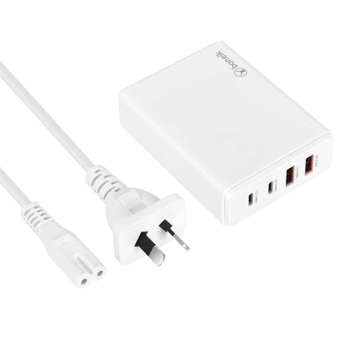 Bonelk Desktop Charger, 2 x USB - C / 2 x USB - A, 65W (White) - Macfixit Australia