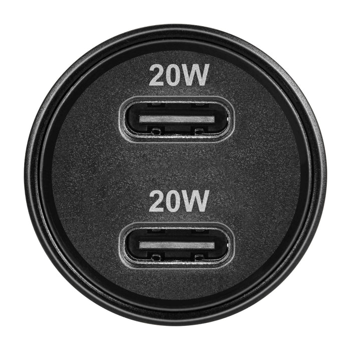 Bonelk Eco Series 38W PD Dual USB - C Car Charger - Black - Macfixit Australia