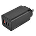 Bonelk Eco Series 65W PD Wall Charger, 3 x USB - C - Black - Macfixit Australia