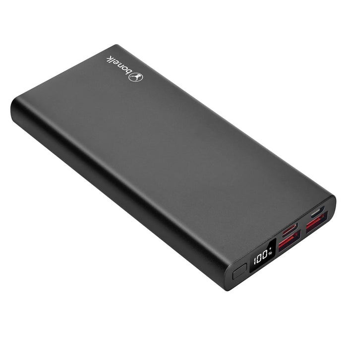 Bonelk Eco Series Slim Power Bank 10,000mAh, PD20W / QC 18W - Black - Macfixit Australia