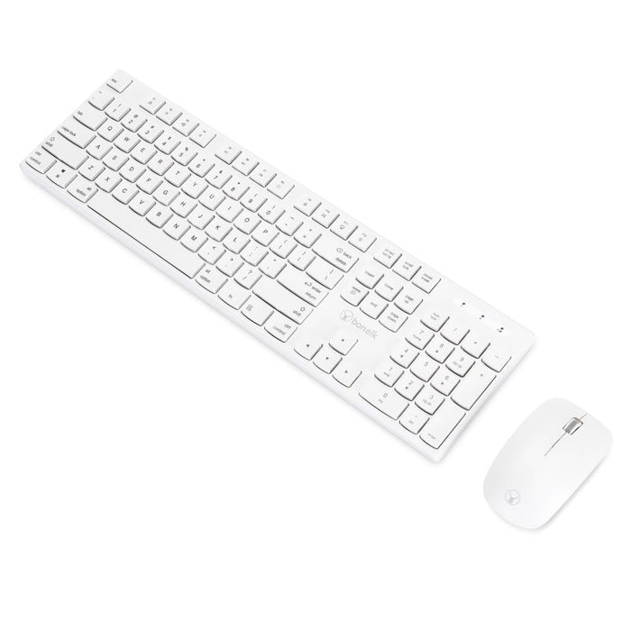 Bonelk KM - 314 Slim Wireless Keyboard and Mouse Combo (White) - Macfixit Australia