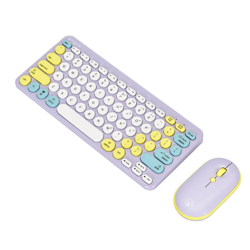 Bonelk KM - 383 Wireless Keyboard And Mouse Combo (Lilac) - Macfixit Australia