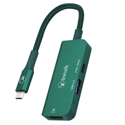 Bonelk Long - Life 3in1 Multiport Hub (Green) - Macfixit Australia