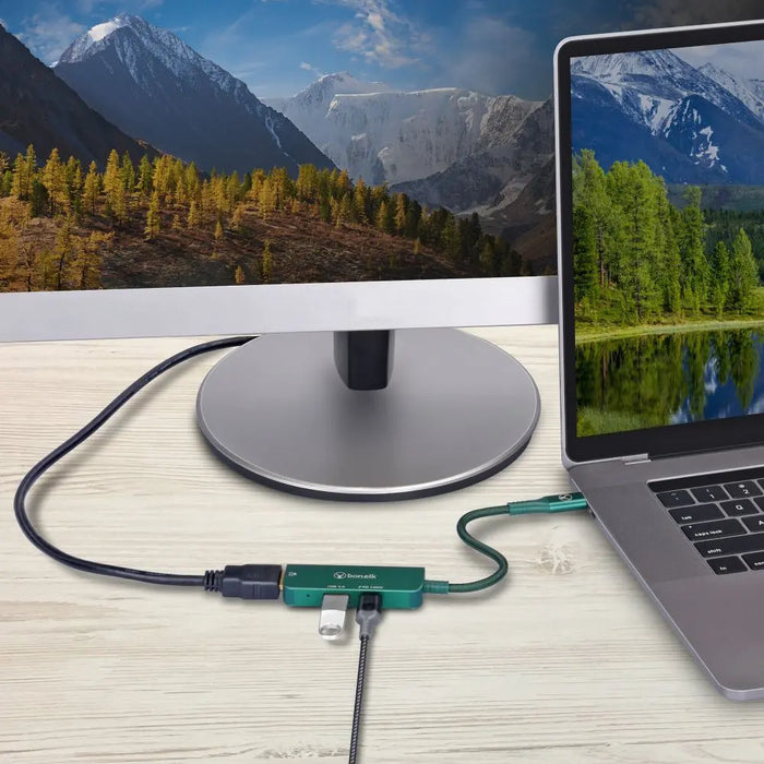 Bonelk Long - Life 3in1 Multiport Hub (Green) - Macfixit Australia