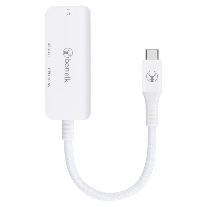 Bonelk Long - Life 3in1 Multiport Hub (White) - Macfixit Australia