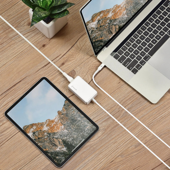 Bonelk Long - Life 65W PD USB - C Desktop Charger (White) - Macfixit Australia