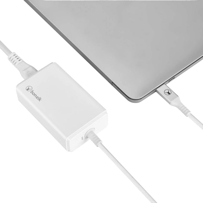 Bonelk Long - Life 65W PD USB - C Desktop Charger (White) - Macfixit Australia